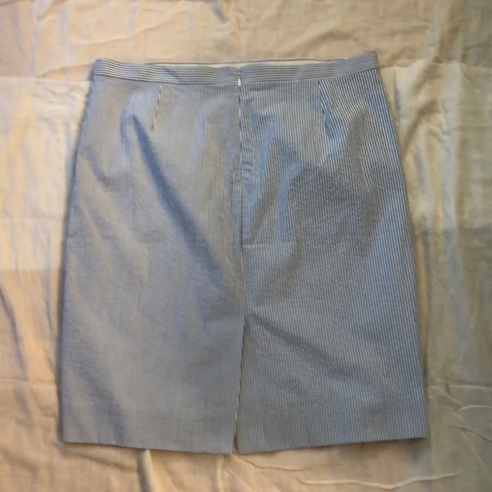 J crew seersucker skirt​​​​​​​​​​​​​​
